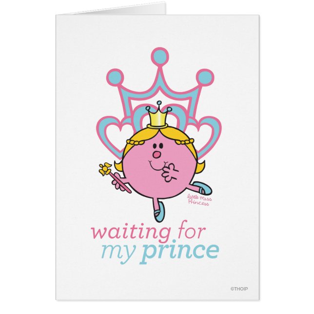 Cartão Esperando pelo meu príncipe (Frente)