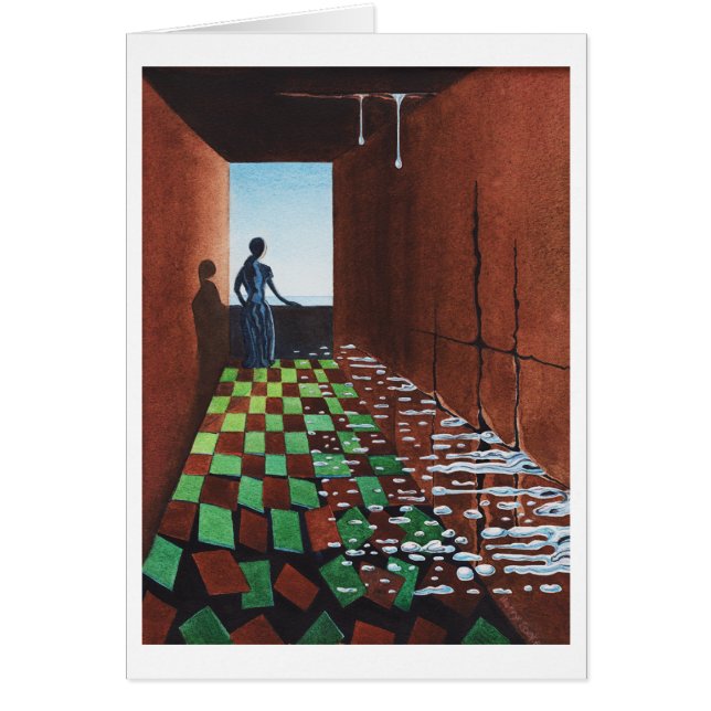 Cartão Esperando pelo meu tórax (Frente)