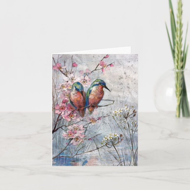 Cartão Esperando Por Um Pássaro Rebelde (Frente)