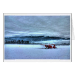 Cartão Esperar no verão (plano vermelho nenhum 2)