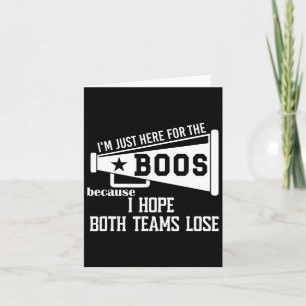 Cartão Espero Que Ambos Os Times Perdam Futebol Eu Quero 