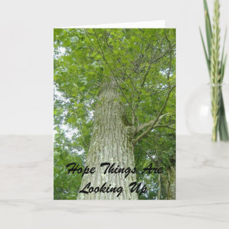 Cartão Espero Que As Coisas Estejam Olhando Para Cima