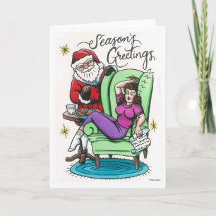 Cartão Espero que eu consiga o meu desejo de Natal!