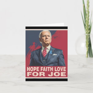 Cartão Espero que o amor de fé por Joe