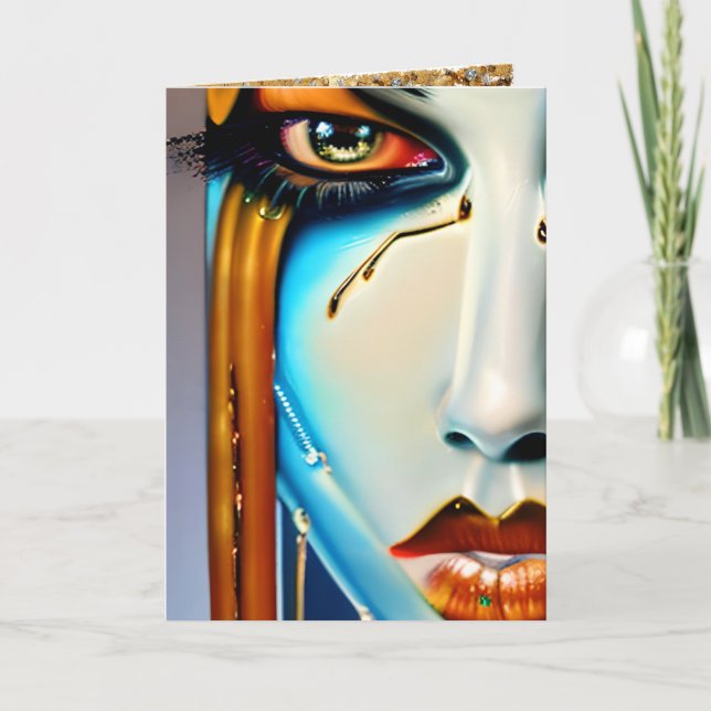 Cartão Espero que seu dia seja Ouro (Frente)