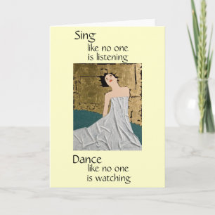 Cartão Espero Que Você Dance