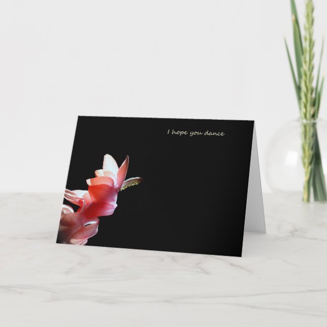 Cartão Espero Que Você Dance (Frente)