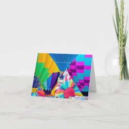 Cartão Espetáculo de balão de ar quente