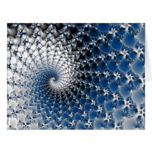 Cartão Espiral Azul