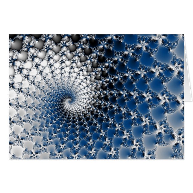 Cartão Espiral Azul (Frente horizontal)