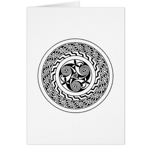 Cartão Espiral Celta (Frente)