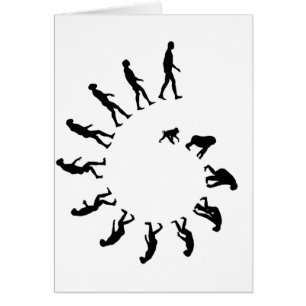 Cartão Espiral da evolução