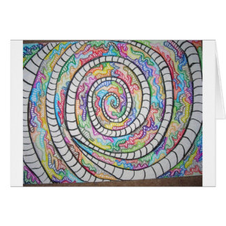 Cartão Espiral roxa