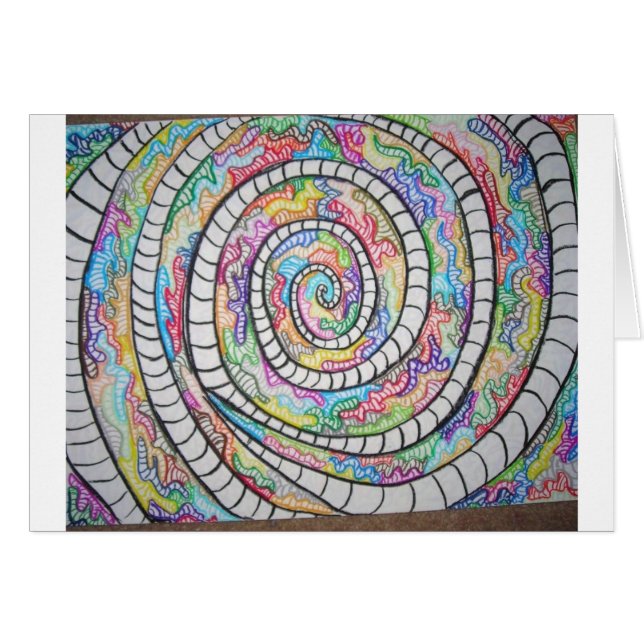 Cartão Espiral roxa (Frente Horizontal)