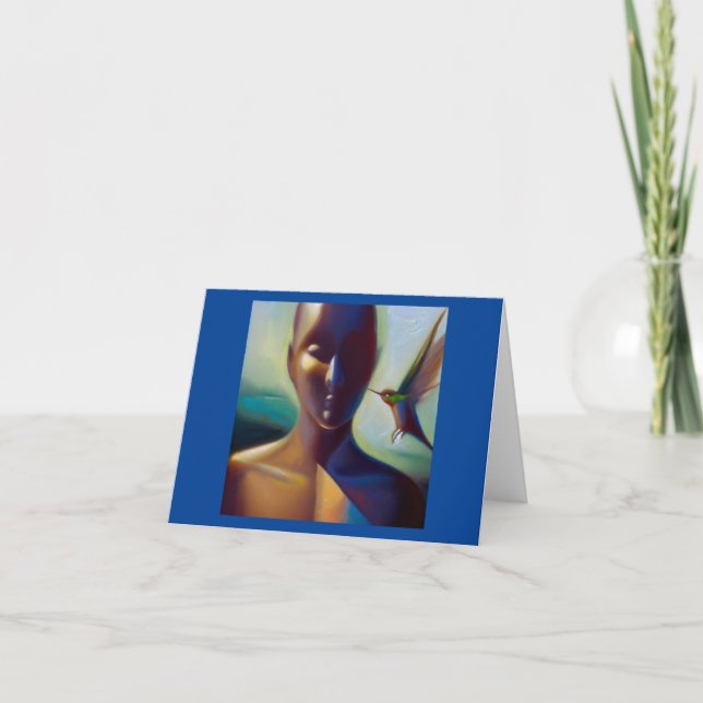 Cartão Espírito Animal Hummingbird 3 (Frente)