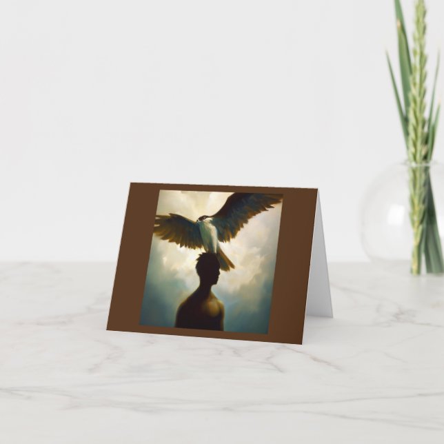Cartão Espírito Animal Osprey 1 (Frente)