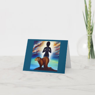 Cartão Espírito Animal Otter 3