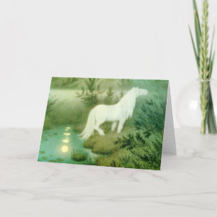 Cartão Espírito Cavalo de Água Kelpie Backahast