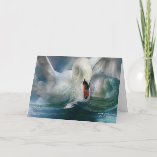 Cartão Espírito Da Arte Do Cisne (Frente)