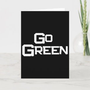 Cartão Espírito de Equipe Verde Gear Guerra de Cores Sign
