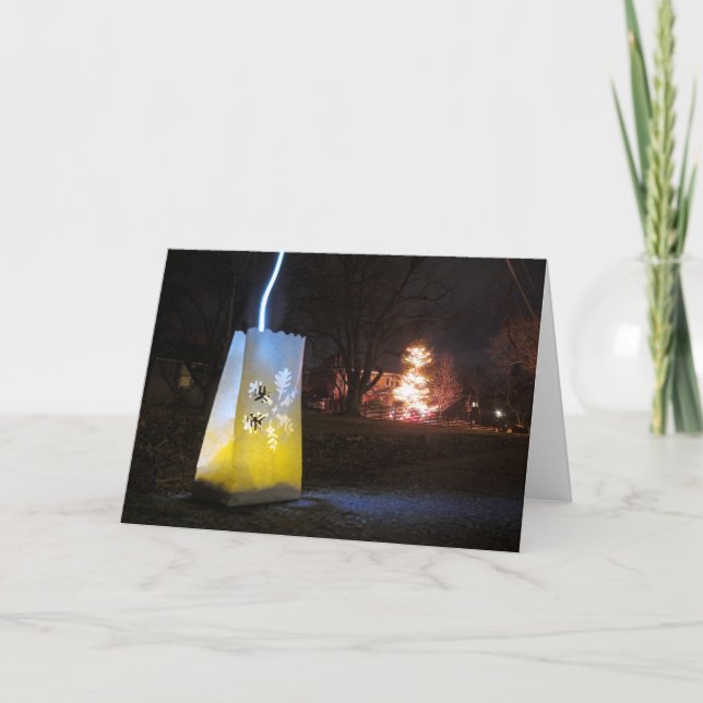 Cartão espírito do feriado (Frente)