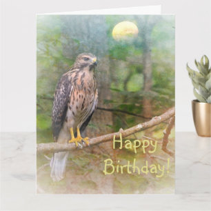 Cartão Espírito do Hawk Birthday Large Card