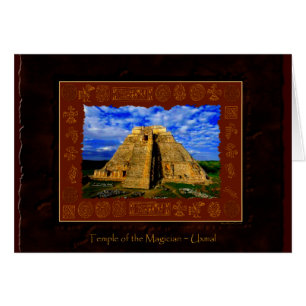 Cartão Espírito do México e Peru, Design Maias Incas