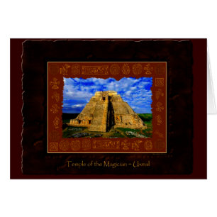 Cartão Espírito do México e Peru, Design Maias Incas