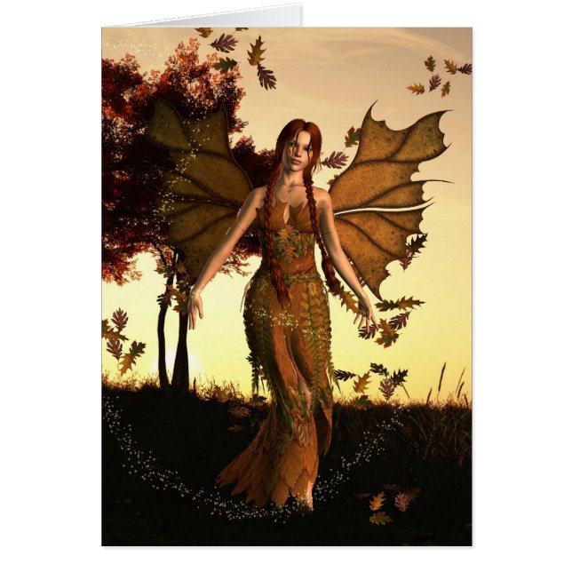 Cartão Espírito do outono (Frente)