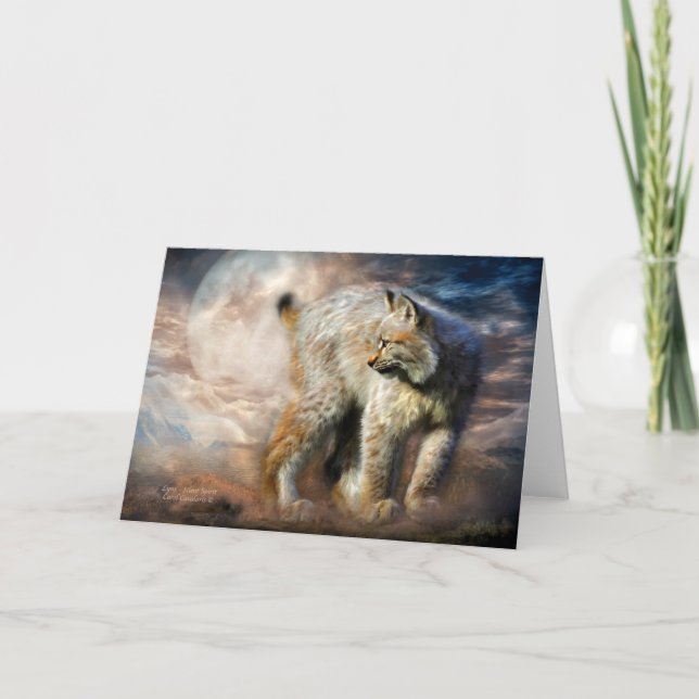 Cartão Espírito Lince-Silencioso ArtCard (Frente)