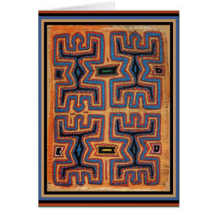 Cartão Espíritos da Canoa Indiana