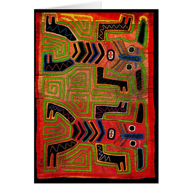 Cartão Espíritos do Gêmeo Indiano Kuna (Frente)