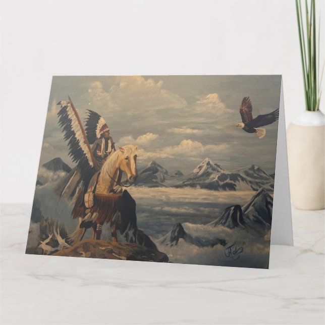 Cartão Espíritos Kindred, Original por Gary Poling (Frente)