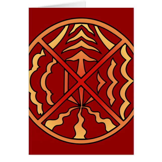 Cartão Espiritual Cartão de Arte Nativa Primeira-N (Frente)