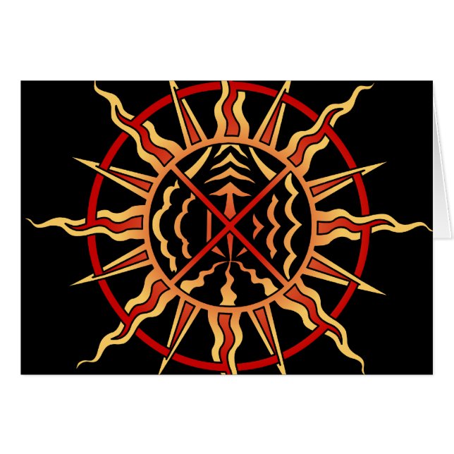 Cartão Espiritual Cartão Nativo Primeira Nação Car (Frente Horizontal)