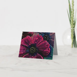Cartão Esplendor Vitoriano: Design Floral Exquisita