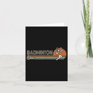 Cartão Esporte de Bola Tênis de Mesa Esporte Retro Badmin