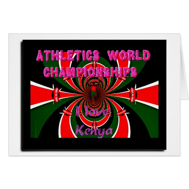 Cartão Esporte Internacional do Quênia (Frente Horizontal)