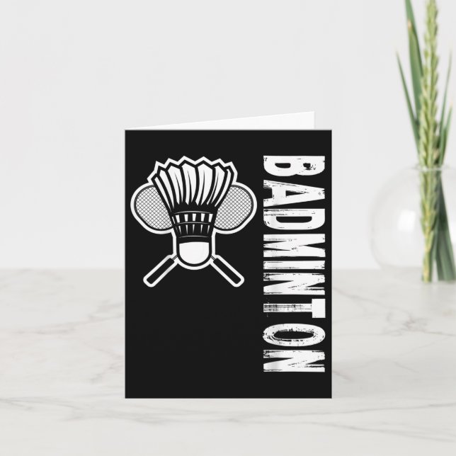 Cartão Esportes Badminton  (Frente)