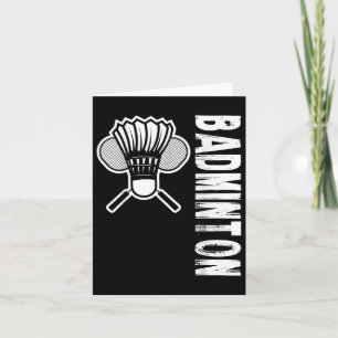 Cartão Esportes Badminton 