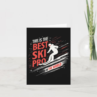 Cartão Esportes de esqui de montanha