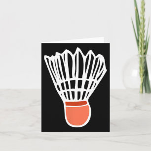 Cartão Esportes De Ilustração Do Shuttle Do Jogador De Ba