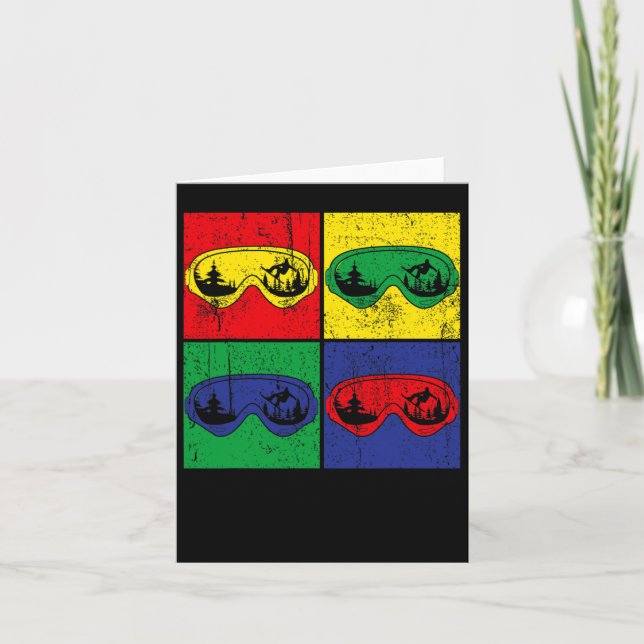 Cartão Esportes de Pop de Neve ao Ar Livre Snowboard Sno (Frente)