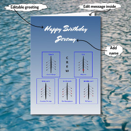 Cartão Esportes personalizable do grupo do enfileiramento