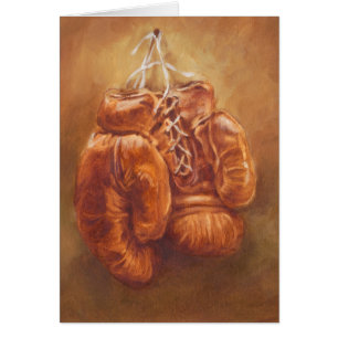 Cartão Esportes Russos Luva de Boxing