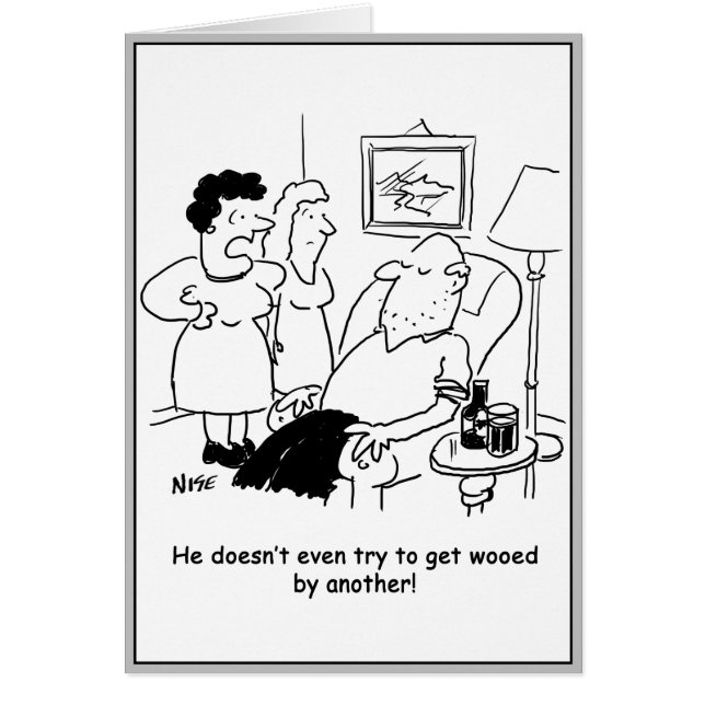 Cartão Esposa diz que marido não tenta ser ferido (Frente)