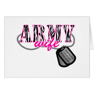 Cartão Esposa do Exército