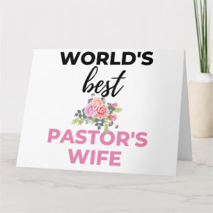 Cartão Esposa do Melhor Pastor do Mundo