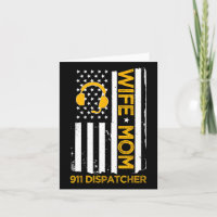 Esposa Mãe Operadora 911 Bandeira dos EUA Dia da I