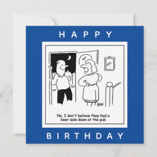 Cartão Esposa não acredita que Pub tinha um desenho de ce